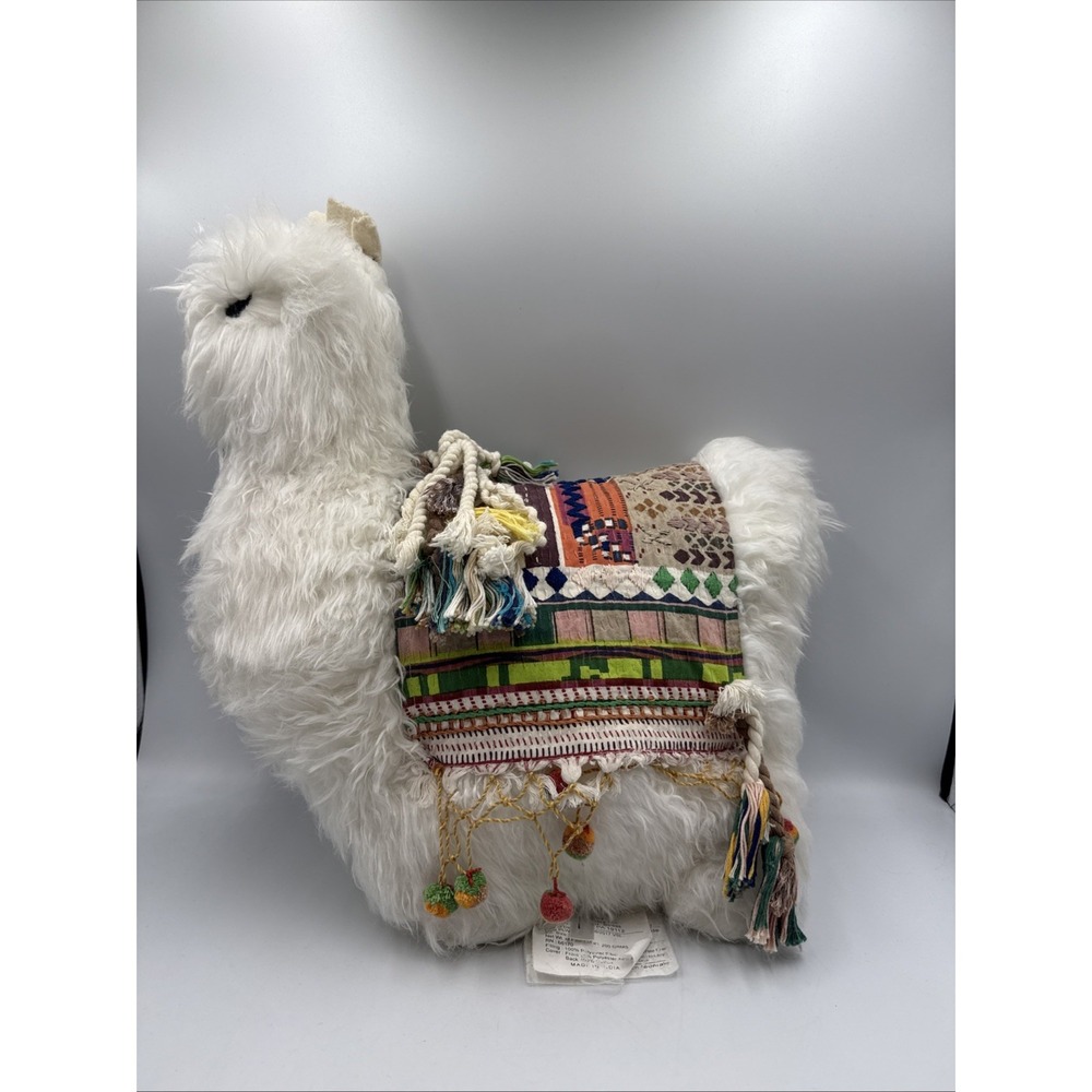 Urban Outfitters Hairy Llama Decorative Accent Pillow Plush